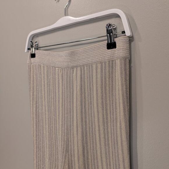 House of Harlow 1960 Flare Pants Metallic Knit Retro Vibes Glam - Size S - Picture 4 of 9